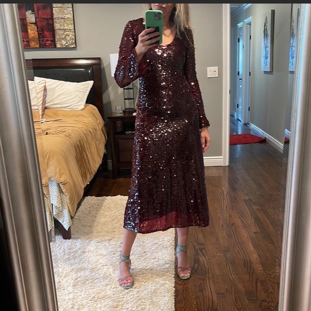 Zara limited edition sequin dress